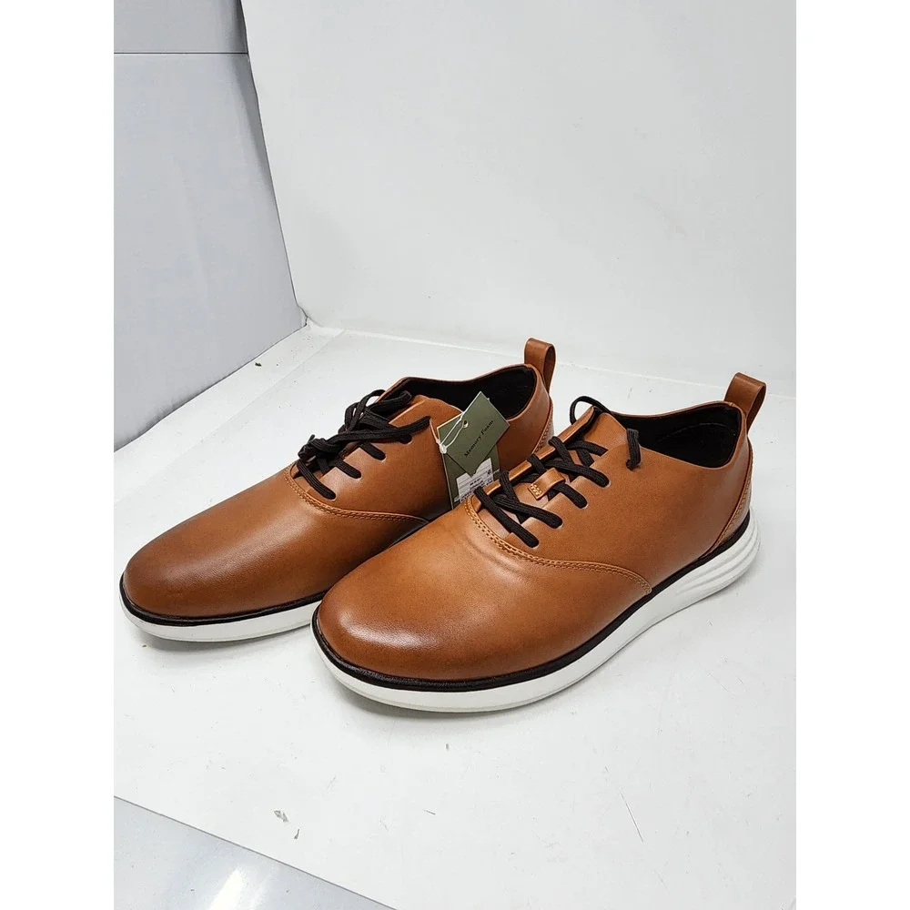 Goodfellow‎ & Co Mens Luis Hybrid Dress Shoes Cognac Brown Poly Blend Size 9